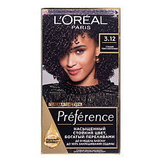 Изображение товара Loreal Paris Стойкая краска для волос Preference 3.12 Мулен Руж с комплексом экстраблеск 1 шт