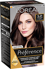 Изображение товара Loreal Paris Стойкая краска для волос Preference 5.21 Нотр-Дам с комплексом экстраблеск 1 шт