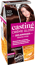 Купить Loreal Краска-уход для волос без аммиака Casting Creme Gloss 323 Черный шоколад 1 шт цена