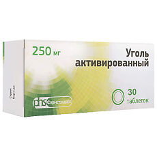 Купить Уголь активированный таблетки 250 мг 30 шт. цена