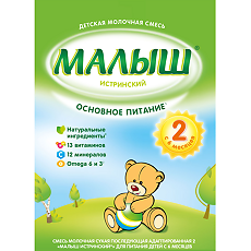 Купить Малыш Истринский 2 молочная смесь 6 мес. 350 г 1 шт цена