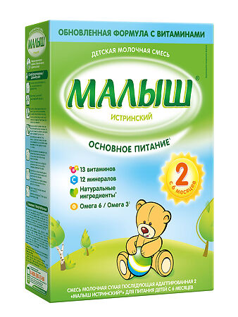Малыш Истринский 2 молочная смесь 6 мес. 350 г 1 шт