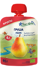 Купить Fleur Alpine Органик Пюре груша с 4 мес. пауч 90 г 1 шт цена