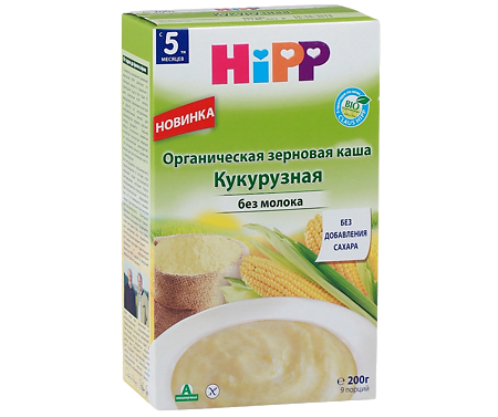 Каша Hipp зерновая кукурузная 5 мес. 200 г 1 шт