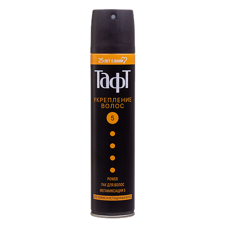 Изображение товара Taft Лак Power Укрепление волос для тонких и истощенных волос мегафиксации 225 мл 1 шт