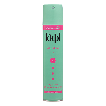 Изображение товара Taft Лак для волос Объем для тонких волос, сверхсильная фиксациия 225 мл 1 шт