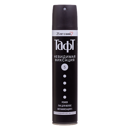Изображение товара Taft Лак для волос Power Невидимая фиксация Мегафиксация 225 мл 1 шт