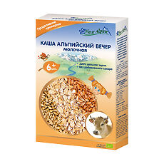 Купить Fleur Alpine Органик Каша молочная Альпийский вечер с 6 мес. 200 г 1 шт цена