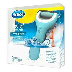 Купить Пилка Scholl Velvet Smooth Wet&Dry электрическая роликовая водонепроницемая для стоп 1 шт цена
