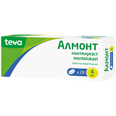 Изображение товара Алмонт таблетки жевательные 4 мг 28 шт