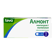 Купить Алмонт таблетки жевательные 5 мг 28 шт цена