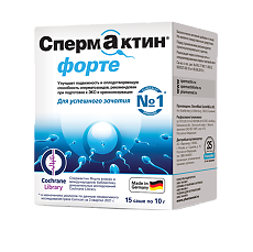 Изображение товара Спермактин форте пакетики массой 10 г 15 шт
