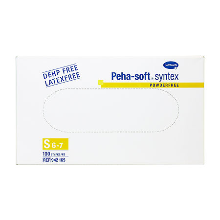 Перчатки Peha-soft sintex/Пеха-софт синтекс нестерильные без пудры р.S, 100 шт