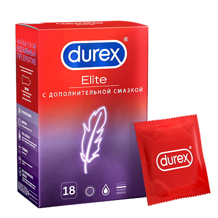 Презервативы Durex Elite сверхтонкие 18 шт