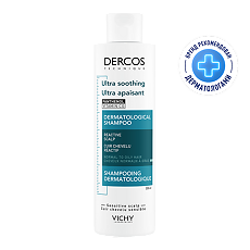 Купить Vichy Dercos Ultra Шампунь-уход успокаивающий без сульфатов для нормальных и жирных волос 200 мл 1 шт цена