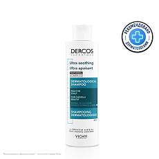 Купить Vichy Dercos Ultra Шампунь-уход успокаивающий без сульфатов для нормальных и жирных волос 200 мл 1 шт цена