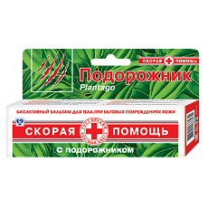 Купить Скорая помощь Подорожник бальзам ранозаживляющий 35 мл 1 шт цена