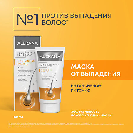 Алерана маска для волос Интенсивное питание 150 мл 1 шт