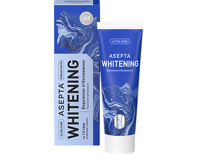 Асепта Плюс Бережное Отбеливание зубная паста 75 мл упак.