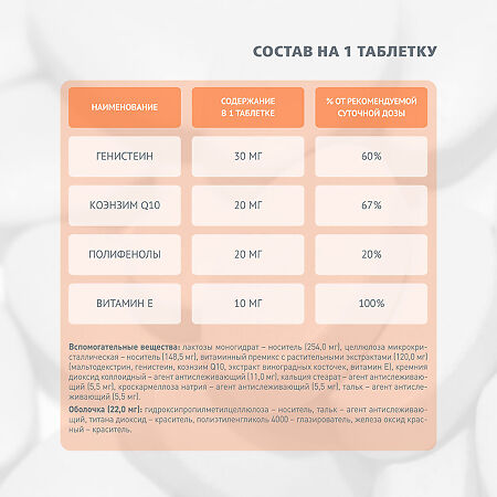 Гинокомфорт Климафемин таблетки массой 572 мг 20 шт