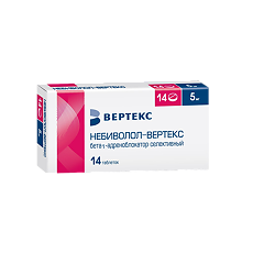 Купить Небиволол-Вертекс таблетки 5 мг 14 шт цена