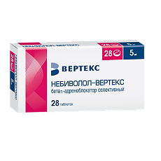 Купить Небиволол-Вертекс таблетки 5 мг 28 шт цена