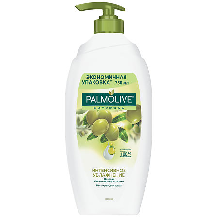 Изображение товара Palmolive Naturals Гель для душа Интенсивное увлажнение Олива и увлажняющее молочко 750 мл 1 шт