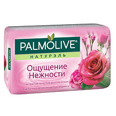Изображение товара Palmolive Мыло Ощущение нежности молоко и роза 90 г 1 шт