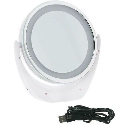 Зеркало TOUCHBeauty косметическое двустороннее с LED подсветкой AS-1276, 1 шт