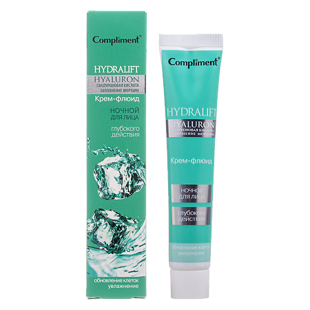 Изображение товара Compliment Hidralift Hyaluron Ночной крем-флюид глубокого действия для лица 50 мл 1 шт