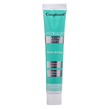 Compliment Hidralift Hyaluron Ночной крем-флюид глубокого действия для лица 50 мл 1 шт
