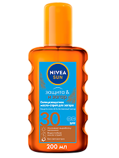 Купить Nivea Sun Солнцезащитное масло-спрей для загара Защита и загар SPF 30 200 мл 1 шт цена
