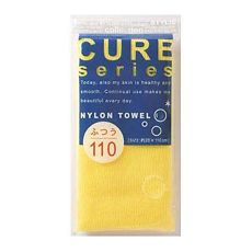 Купить One Мочалка для тела CURE series средней жесткости желтая 110 см цена