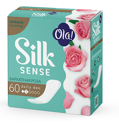Ola! Silk Sense Прокладки ежедневные Daily Deo Бархатная роза 60 шт