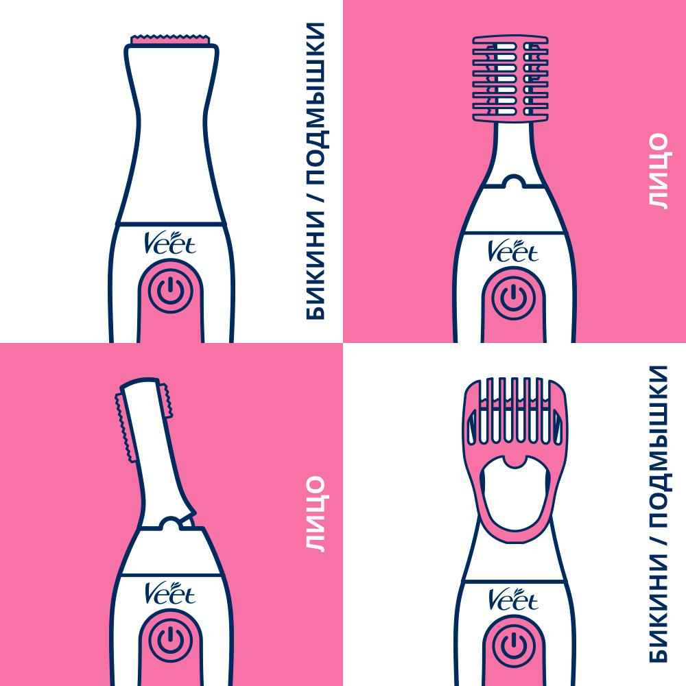 Veet Триммер Электрический Д/Чувствительных Участков Тела 1 Шт.