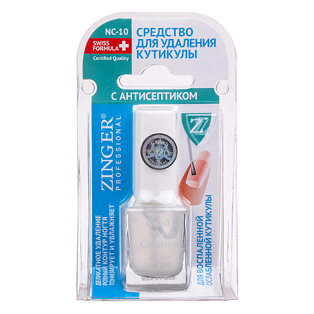 Изображение товара Zinger средство для удаления кутикулы c антисептиком NC10 12 мл 1 шт