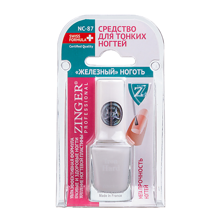 Изображение товара Zinger средство для тонких ногтей Железный ноготь NC87 12 мл 1 шт