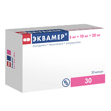 Купить Эквамер капсулы 5 мг+10 мг+20 мг 30 шт цена