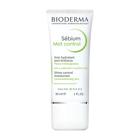 Bioderma Sebium Мат контроль крем матирующий увлажняющий для жирной и комбинированной кожи лица 30 мл 1 шт