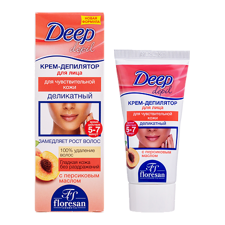 Флоресан Deep Depil Крем-депилятор деликатный для лица 50 мл 1 шт