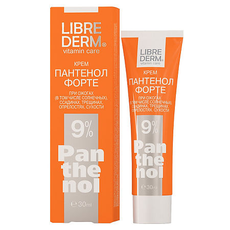 Изображение товара Крем Librederm Пантенол Форте 9% 30 мл для восстановления кожи