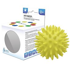 Изображение товара Мяч медицинский массажный Иглбол 65 мм ПВХ желтый арт. 404112 1 шт