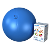 Мяч медицинский для реабилитации Фитбол Стандарт 750 мм ПВХ голубой 1 шт
