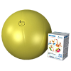 Мяч медицинский для реабилитации Фитбол Стандарт 650 мм ПВХ желтый, 1 шт