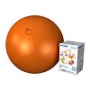 Мяч медицинский для реабилитации Фитбол Стандарт 650 мм ПВХ оранжевый, 1 шт.
