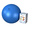 Мяч медицинский для реабилитации Фитбол Стандарт 550 мм ПВХ голубой, 1 шт