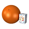 Мяч медицинский для реабилитации Фитбол Стандарт 450 мм ПВХ оранжевый 1 шт