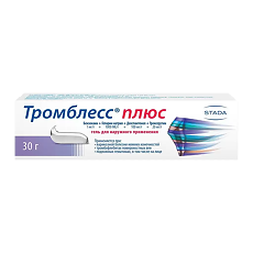 Купить Тромблесс Плюс гель для наружного применения 1 мг/г+1000 ме/г+100 мг/г+20 мг/г 30 г 1 шт цена