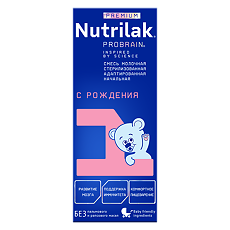 Купить Nutrilak Premium 1 Смесь молочная стерилизованная с 0 мес. 200 мл 1 шт цена