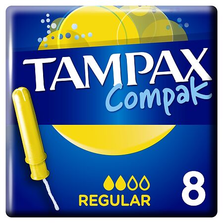 Tampax Тампоны Compak Regular 8 шт